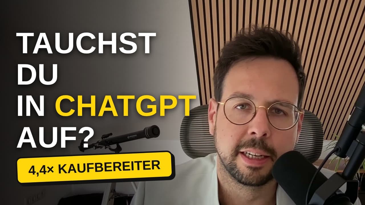 Videovorschau: Tauchst Du in ChatGPT auf? Warum kleine Unternehmen jetzt in der KI-Suche gewinnen